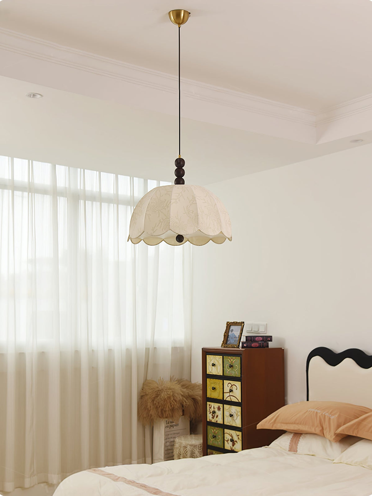 Blossom Fabric Swag Pendant Light