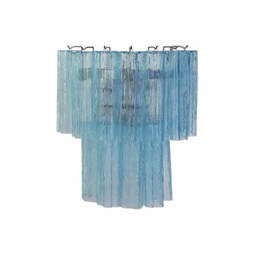 Blue Murano Glass Tube Wall Sconces