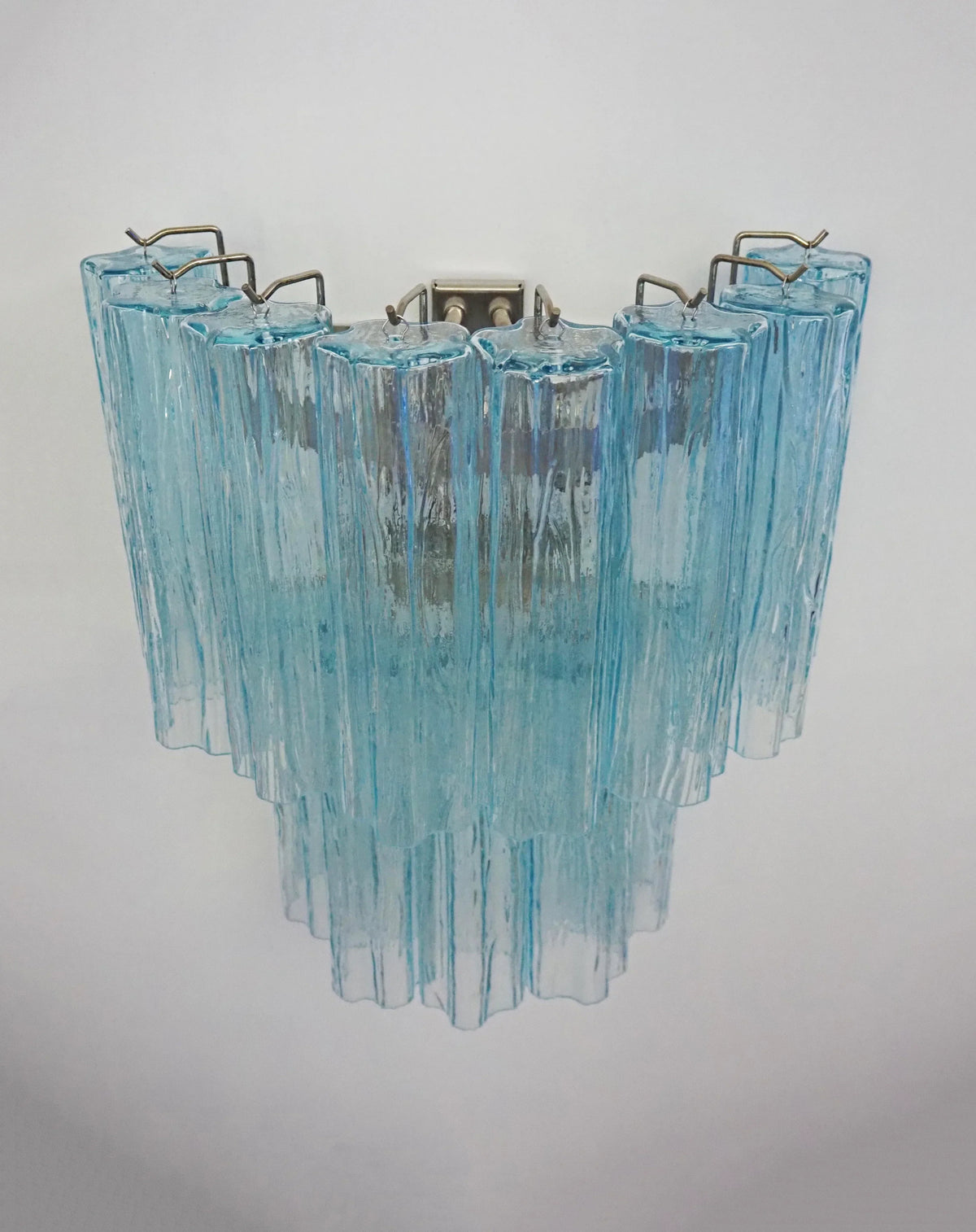 Blue Murano Glass Tube Wall Sconces - view 14