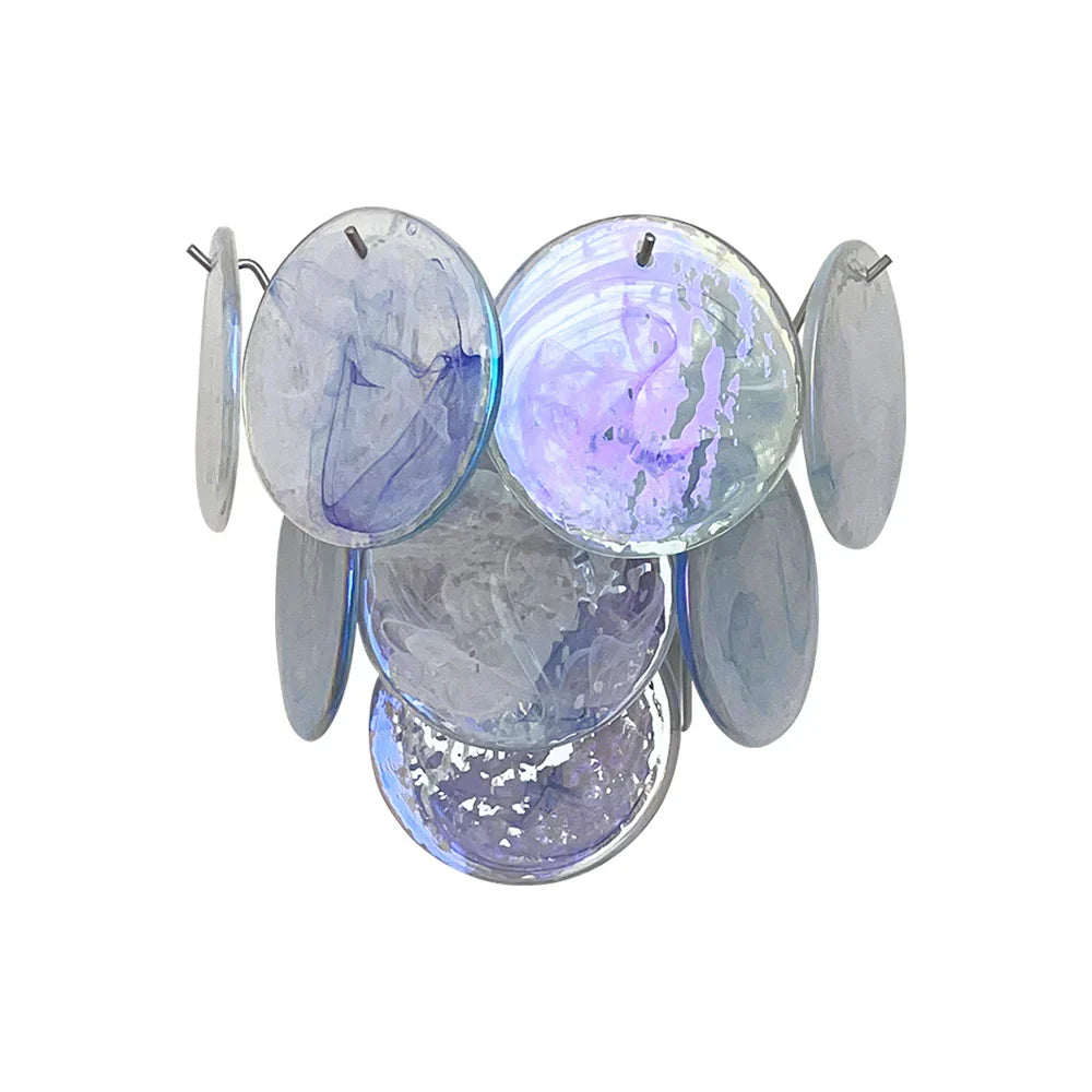 Blue Vintage Murano Glass Wall Lamp - view 13
