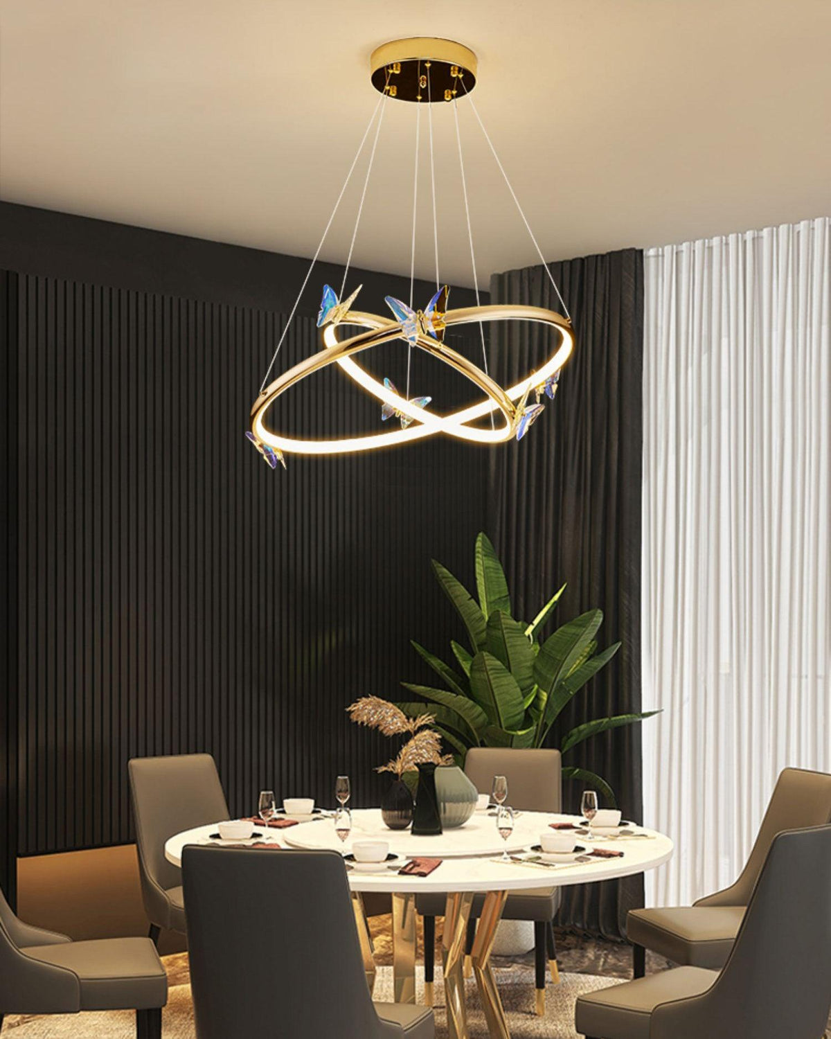 Blue Butterfly Chandelier - view 10