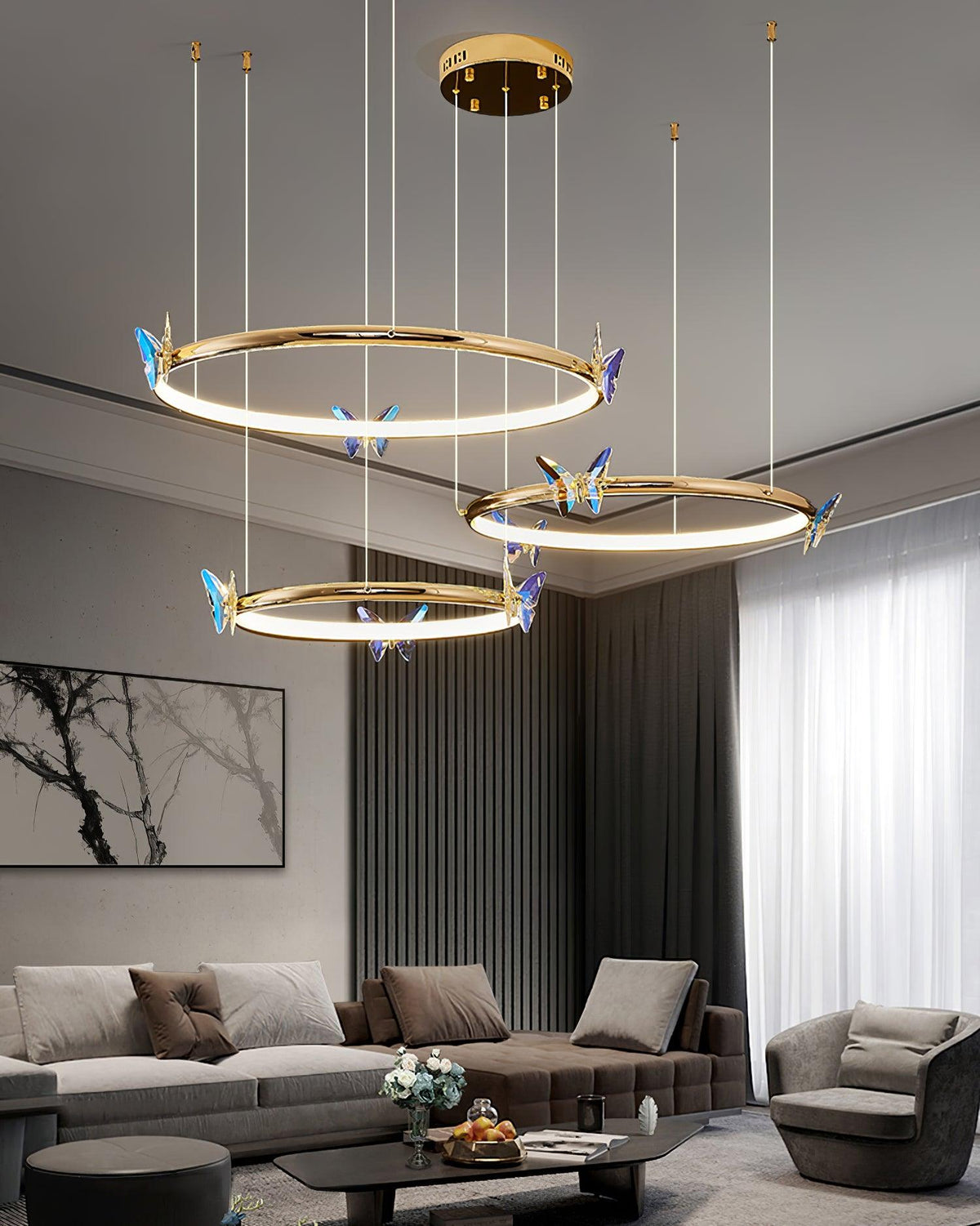 Blue Butterfly Chandelier - view 11