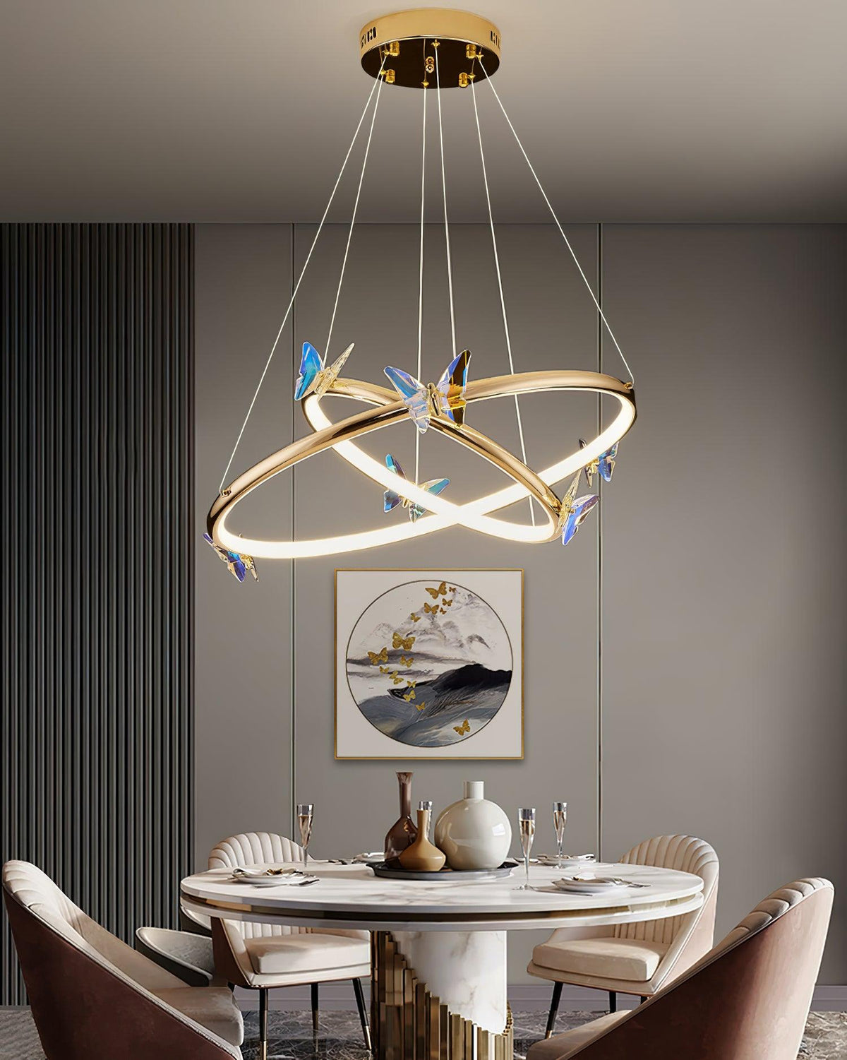 Blue Butterfly Chandelier - view 4