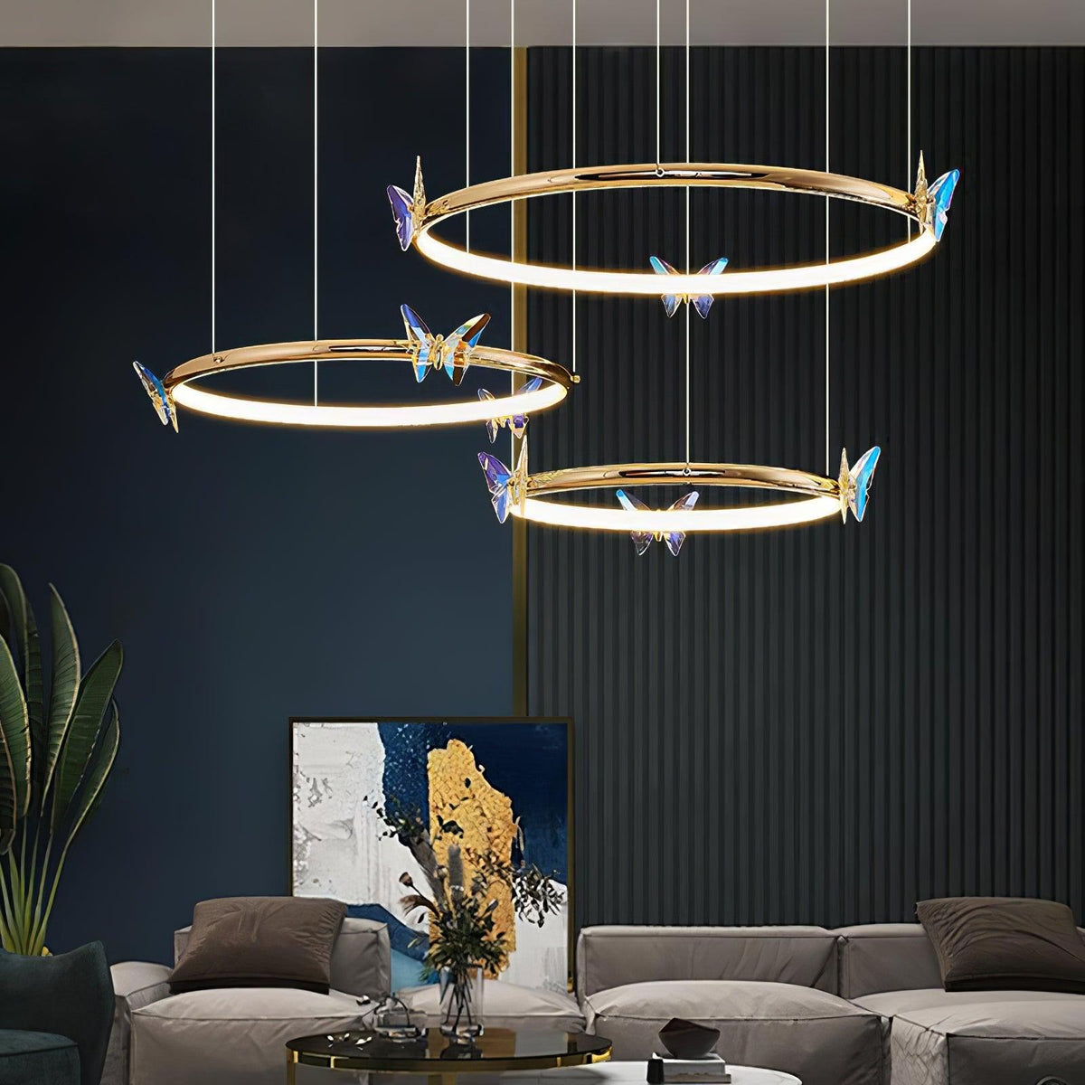 Blue Butterfly Chandelier - view 8