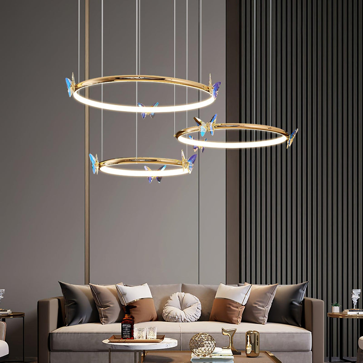 Blue Butterfly Chandelier - view 12