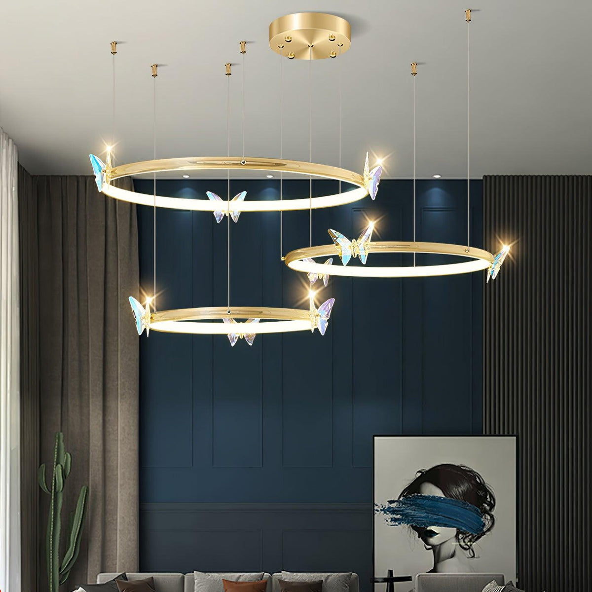 Blue Butterfly Chandelier - view 13