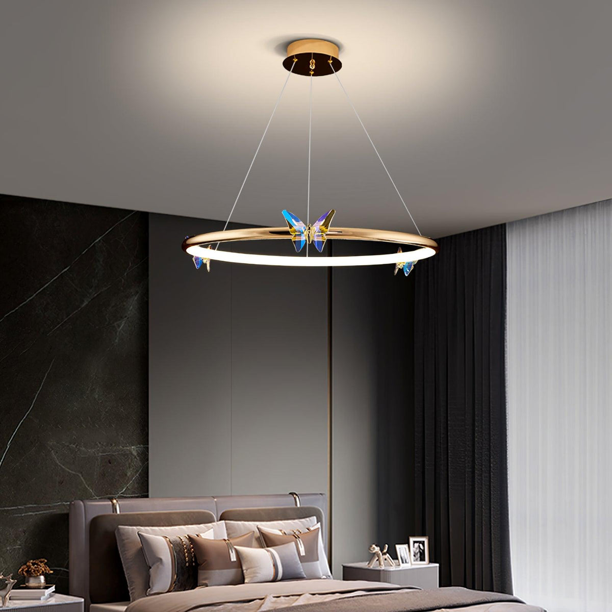 Blue Butterfly Chandelier - view 2