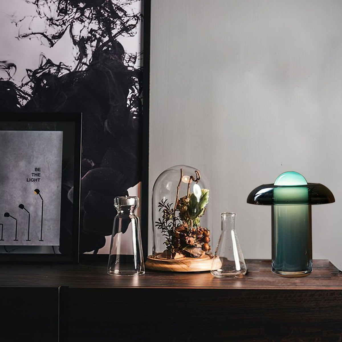 Glass Mushroom Table Lamp - view 7