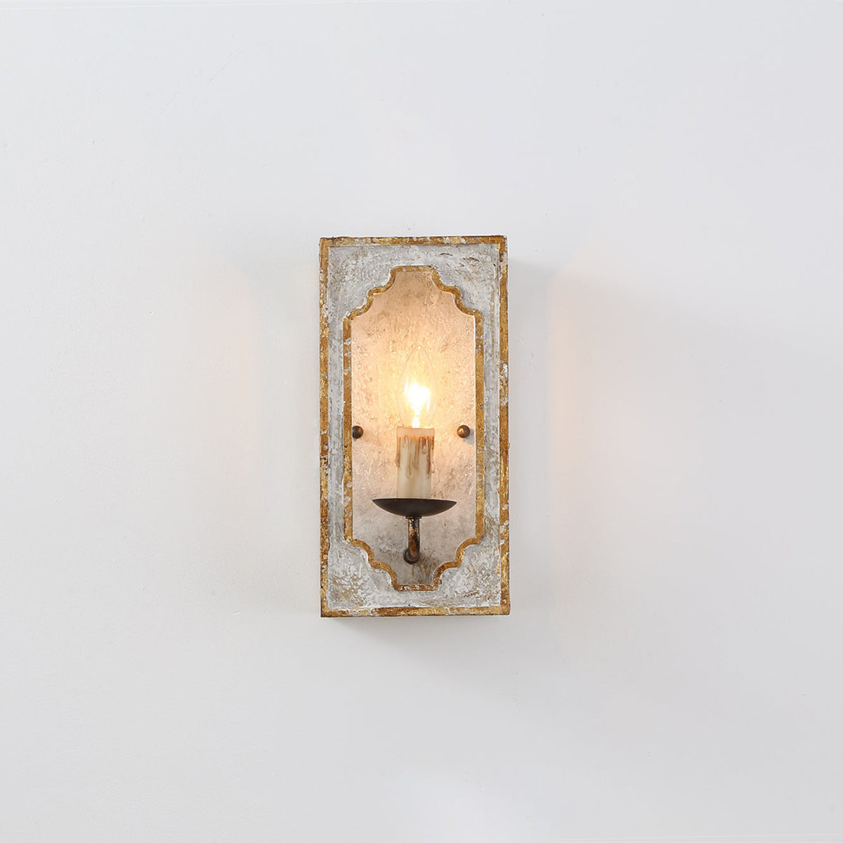 Boho Rustic Cube Sconce