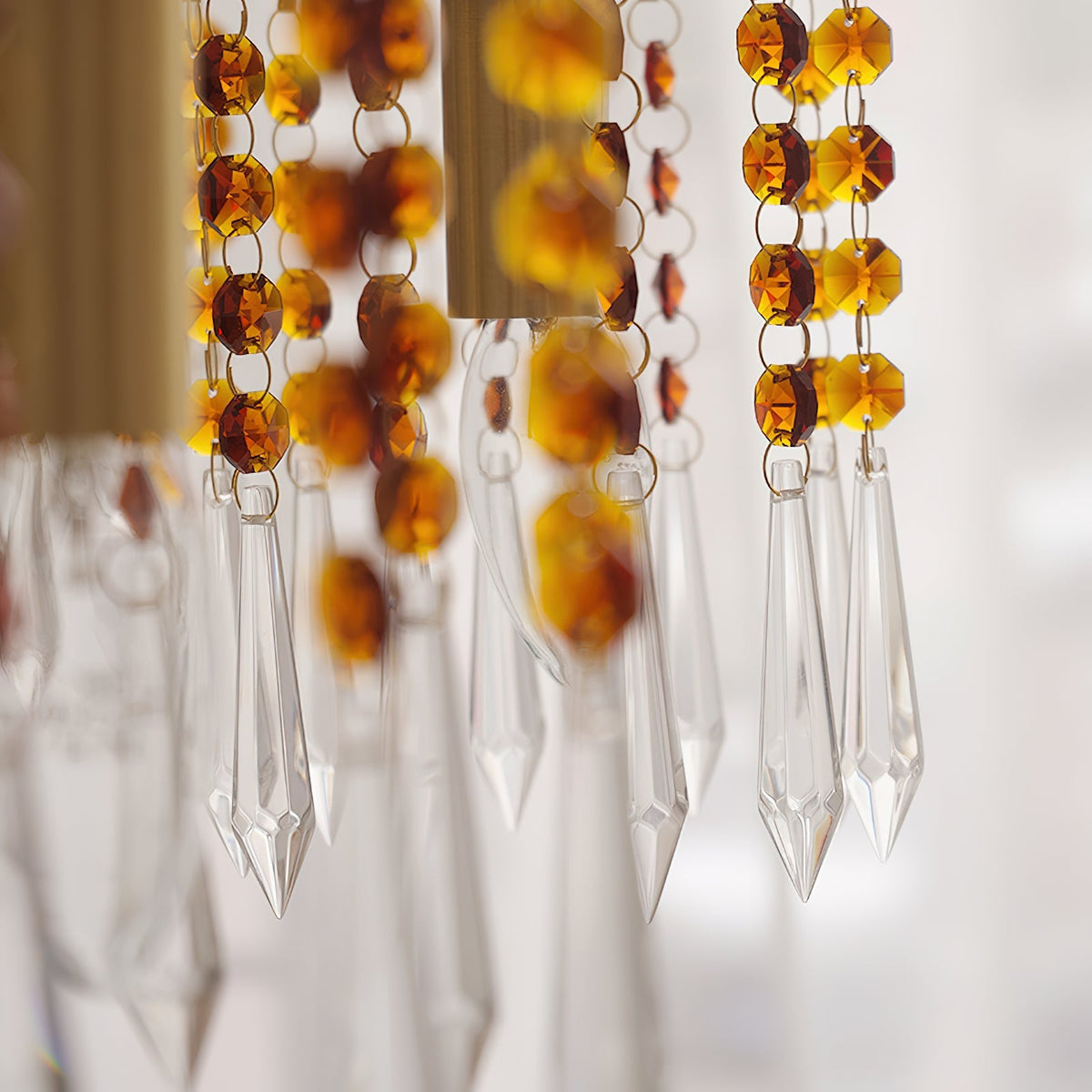 Brass Candle Crystal Chandelier - view 38