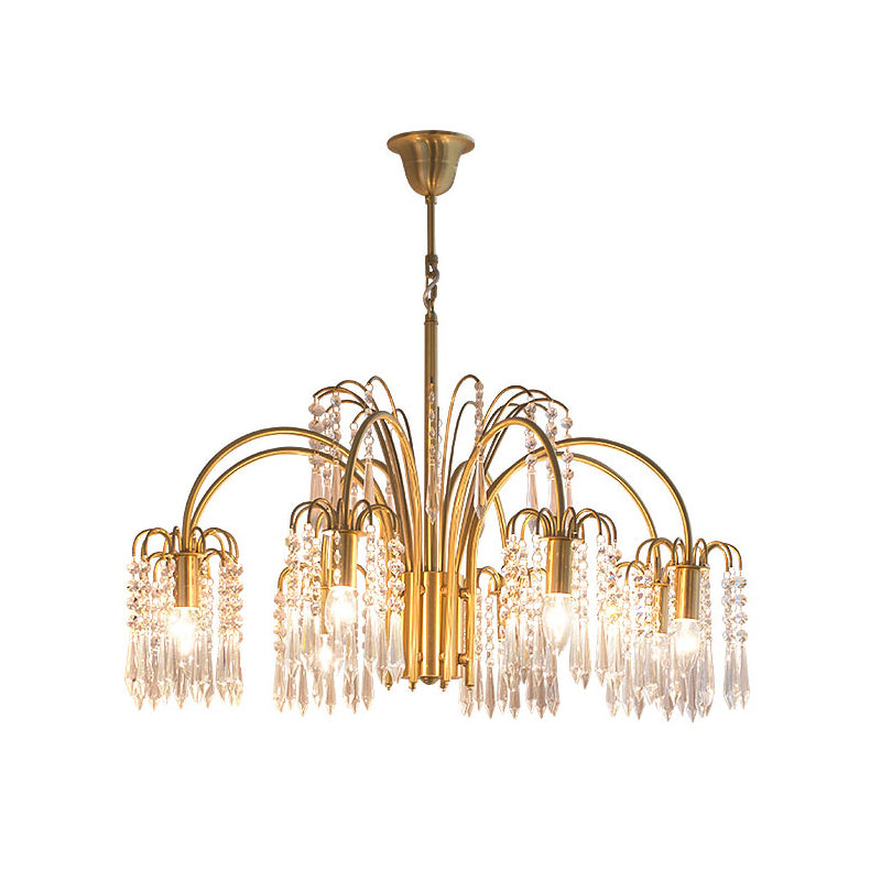 Brass Candle Crystal Chandelier - view 42