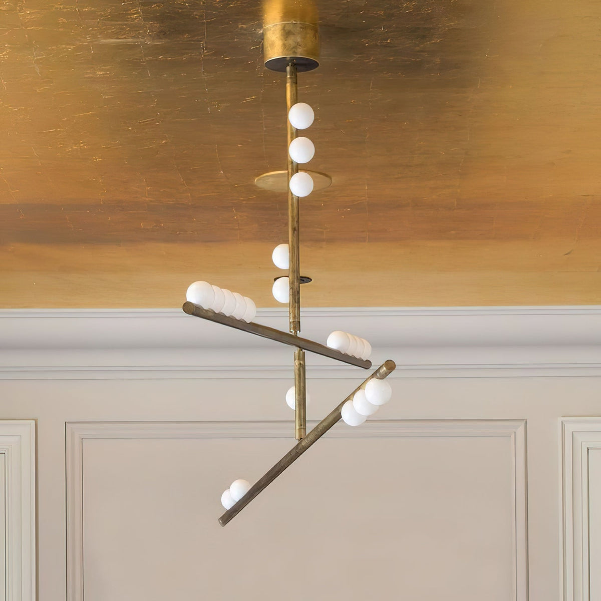 Brass Drop System Chandelier - view 12