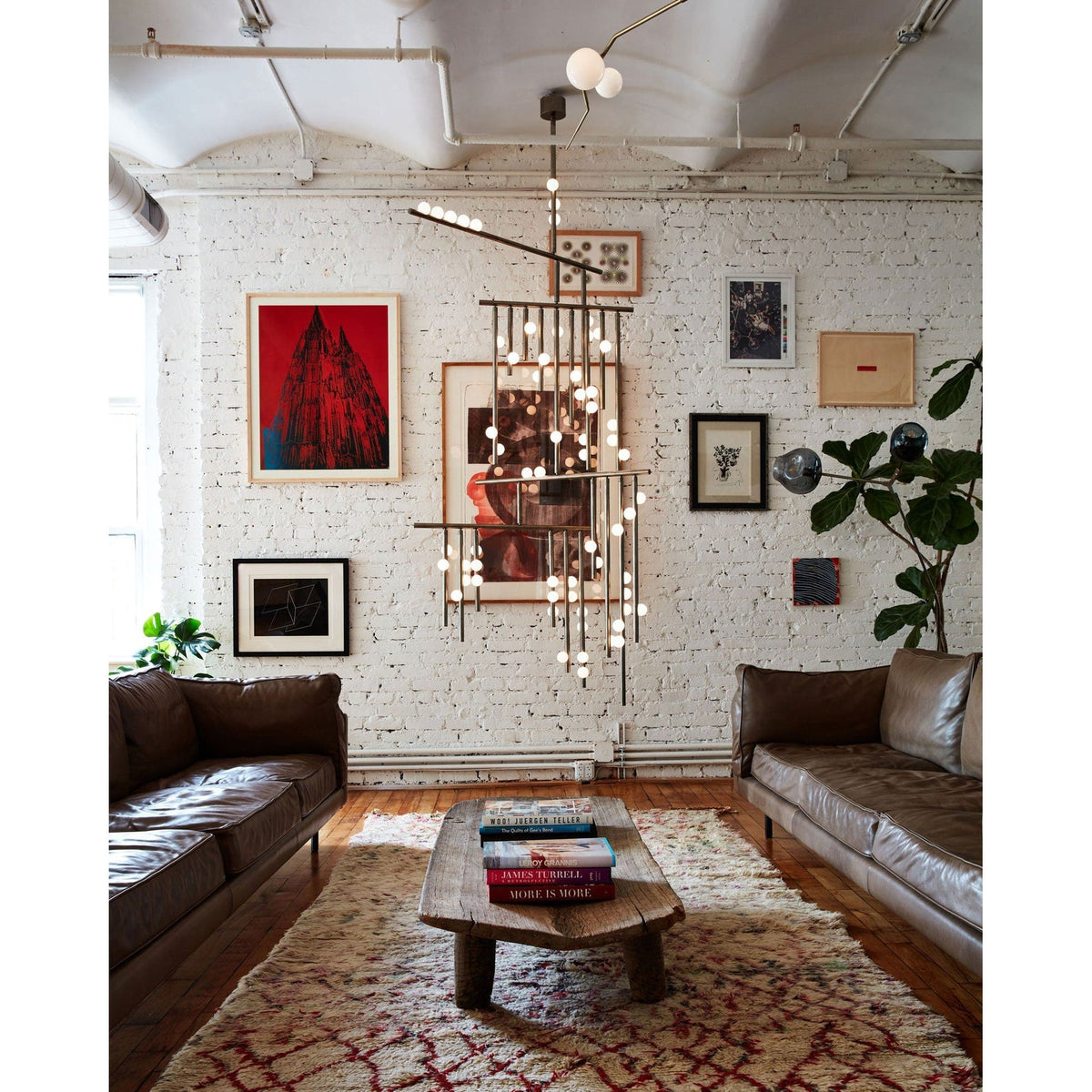 Brass Drop System Chandelier - view 22