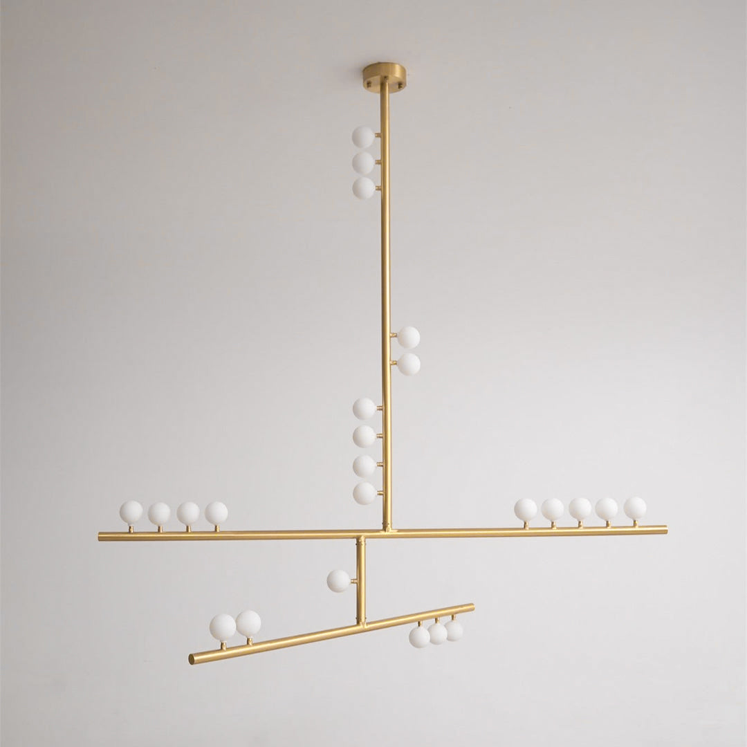 Brass Drop System Chandelier - view 34