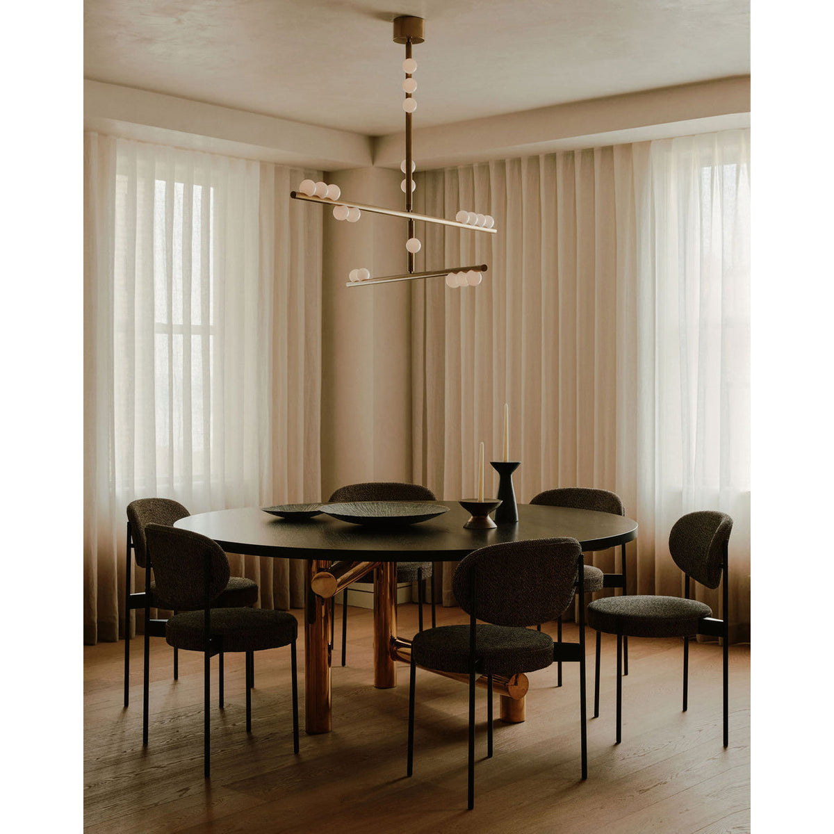 Brass Drop System Chandelier - view 11