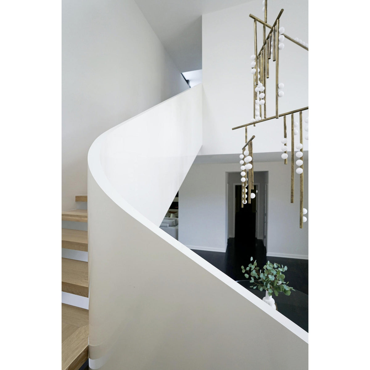 Brass Drop System Chandelier - view 27