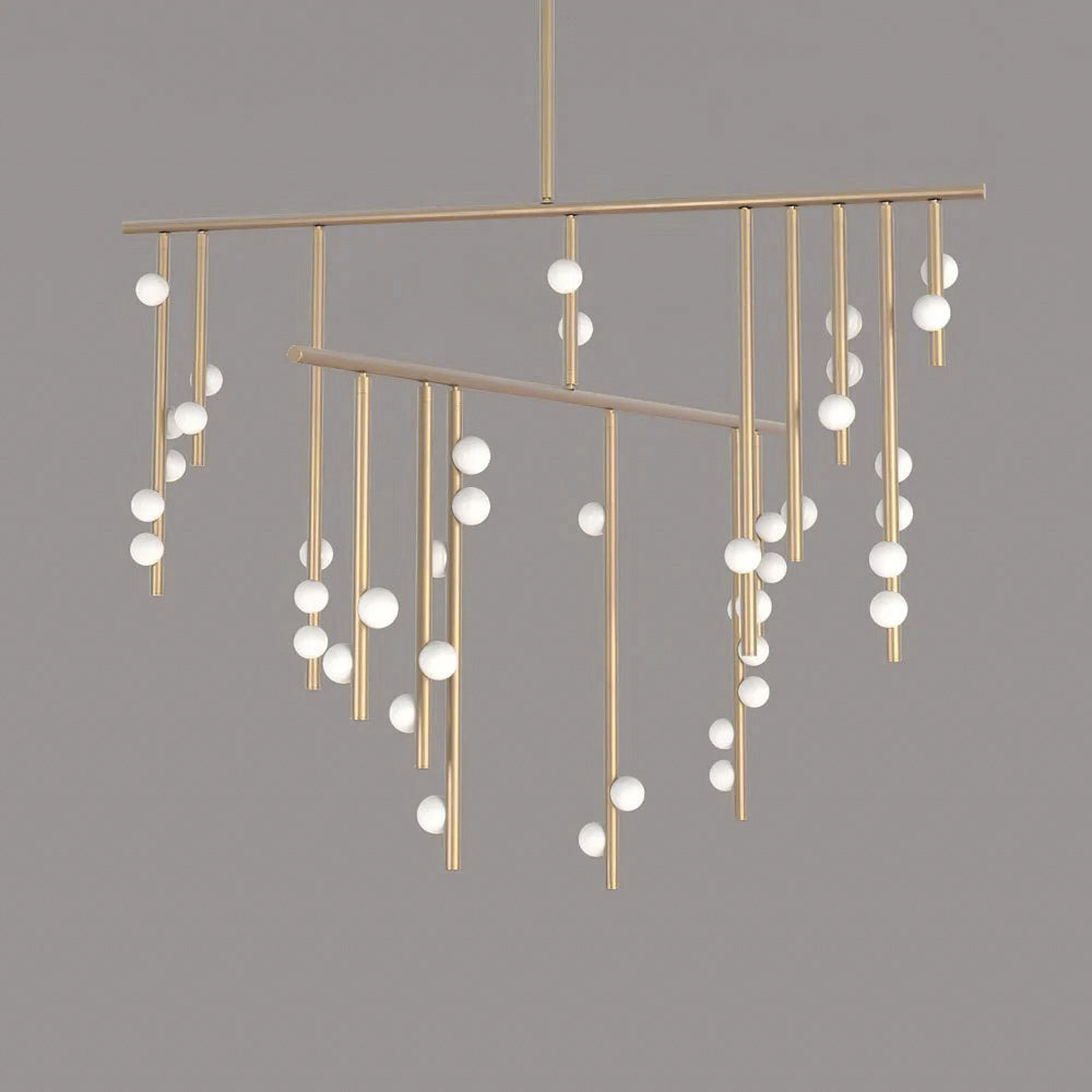 Brass Drop System Chandelier - view 37