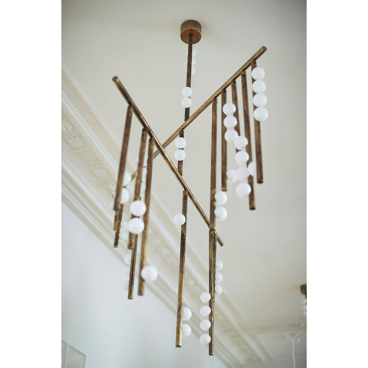 Brass Drop System Chandelier - view 17