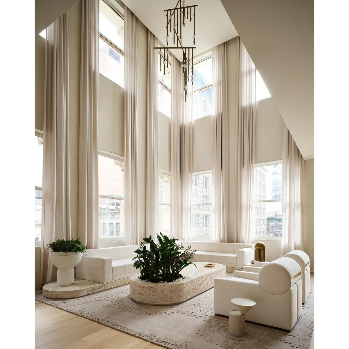 Brass Drop System Chandelier - view 20