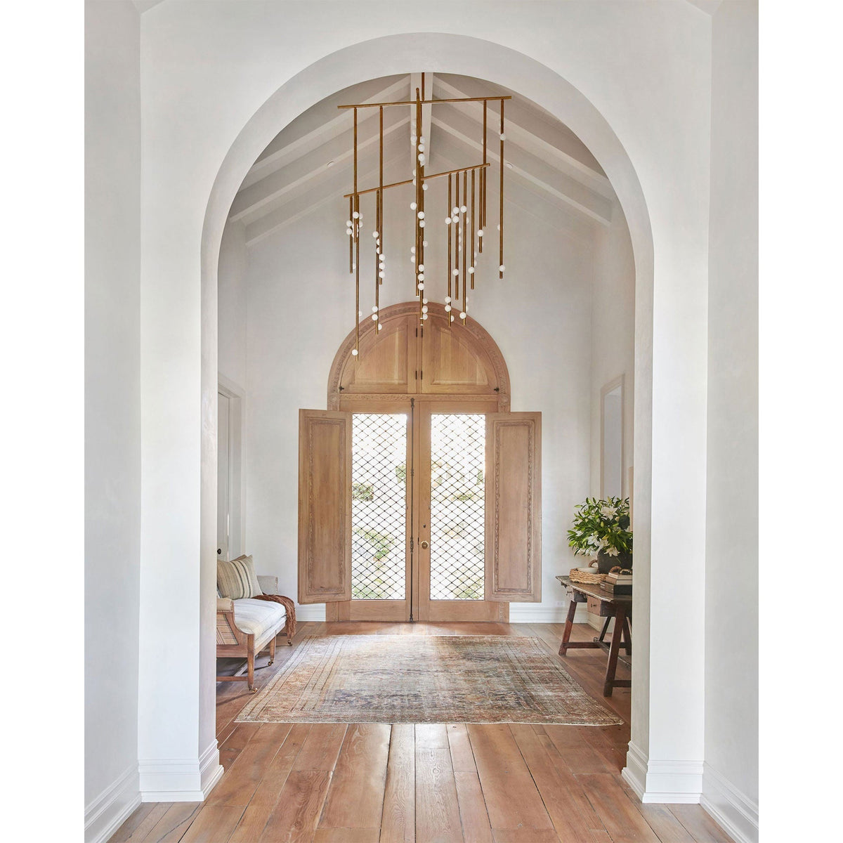 Brass Drop System Chandelier - view 21