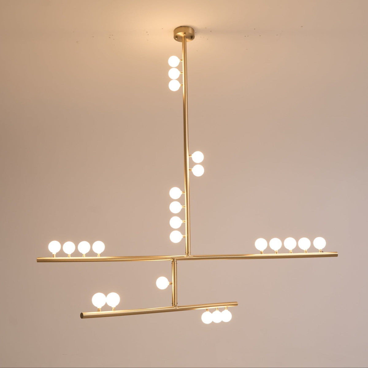 Brass Drop System Chandelier - view 35