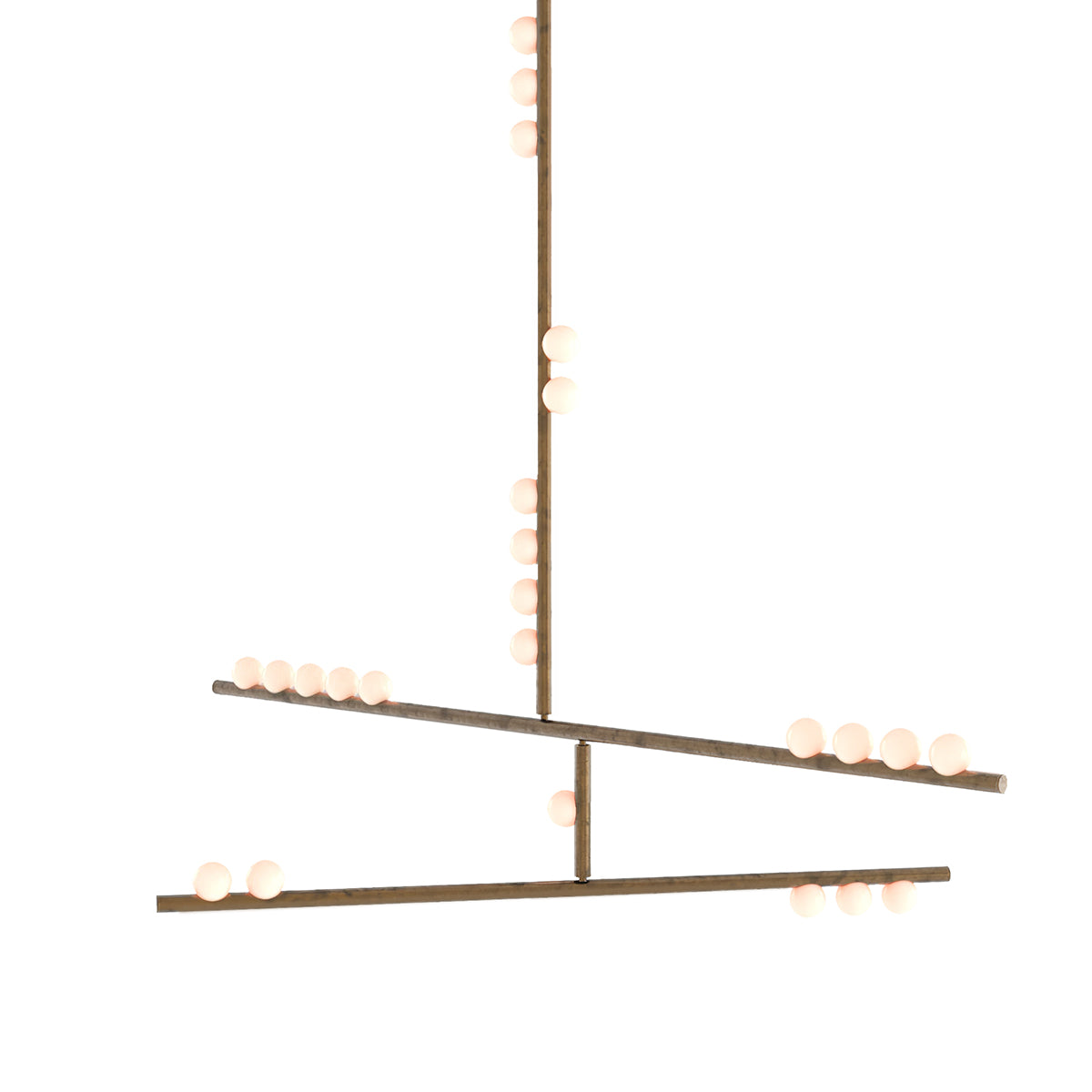 Brass Drop System Chandelier - view 36