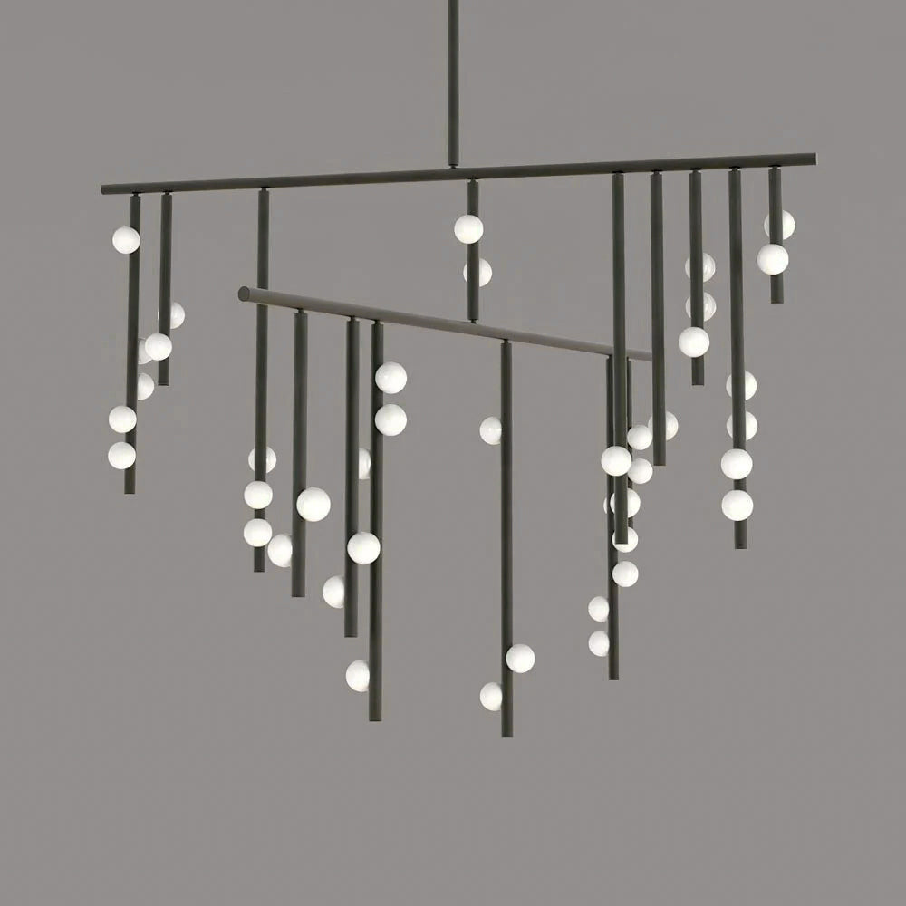 Brass Drop System Chandelier - view 41