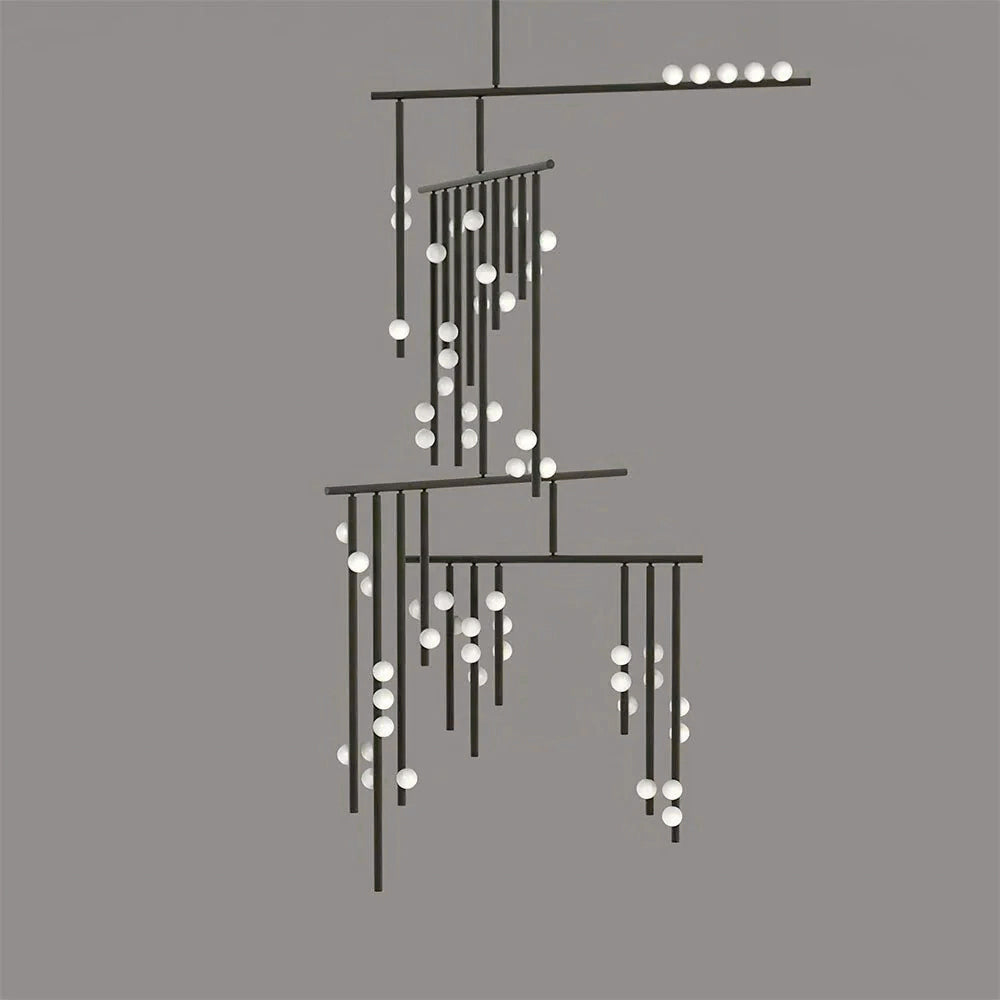 Brass Drop System Chandelier - view 43