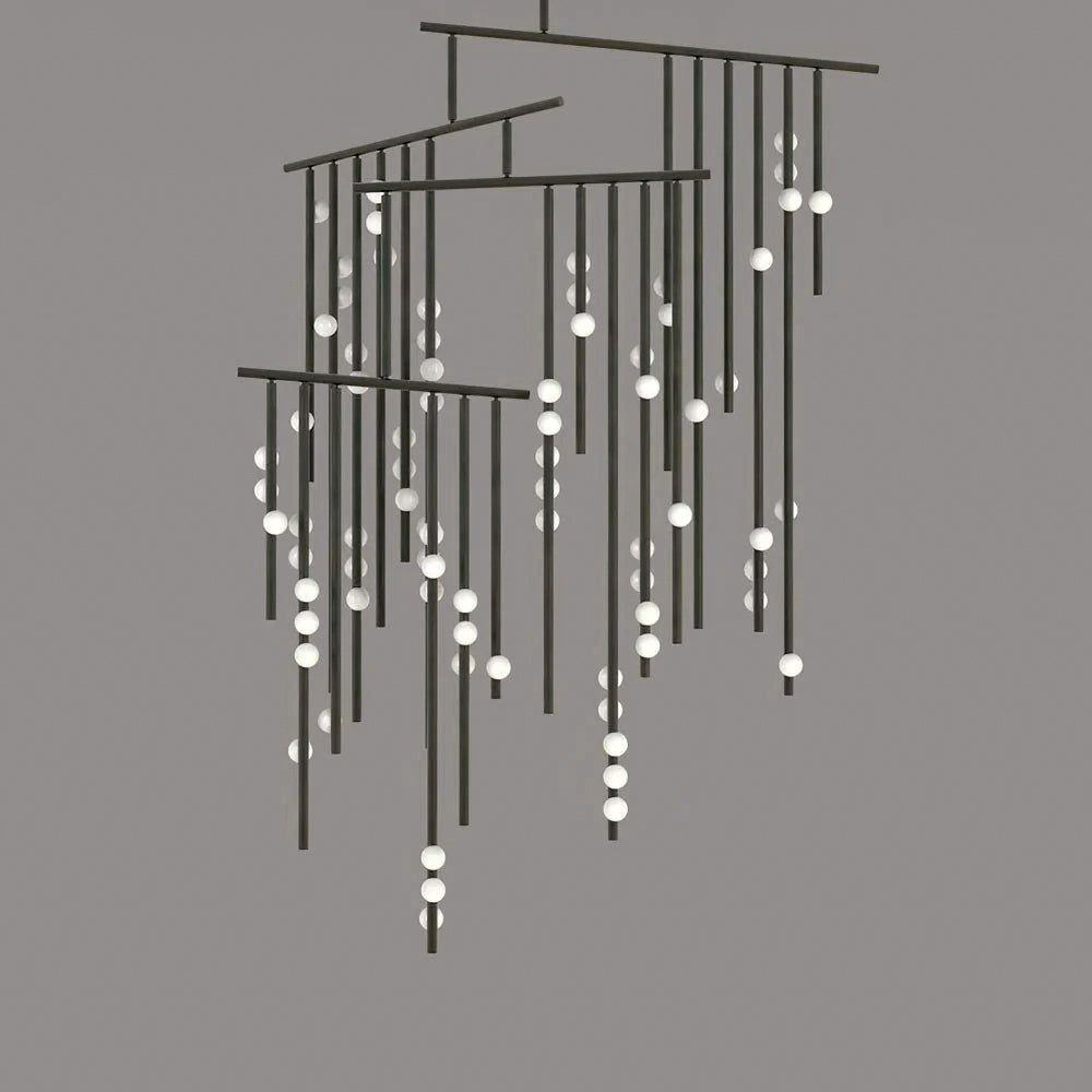 Brass Drop System Chandelier - view 42