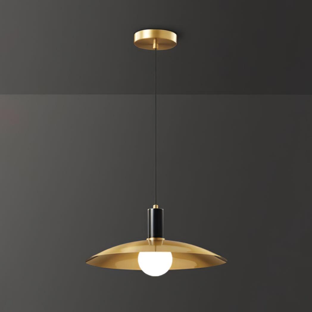 Brass Flared Pendant Lamp - view 11