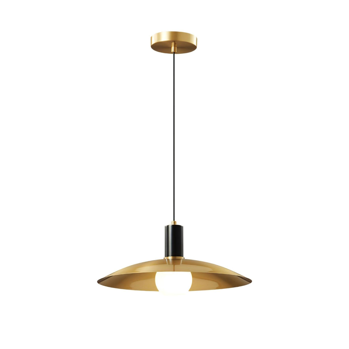 Brass Flared Pendant Lamp - view 18