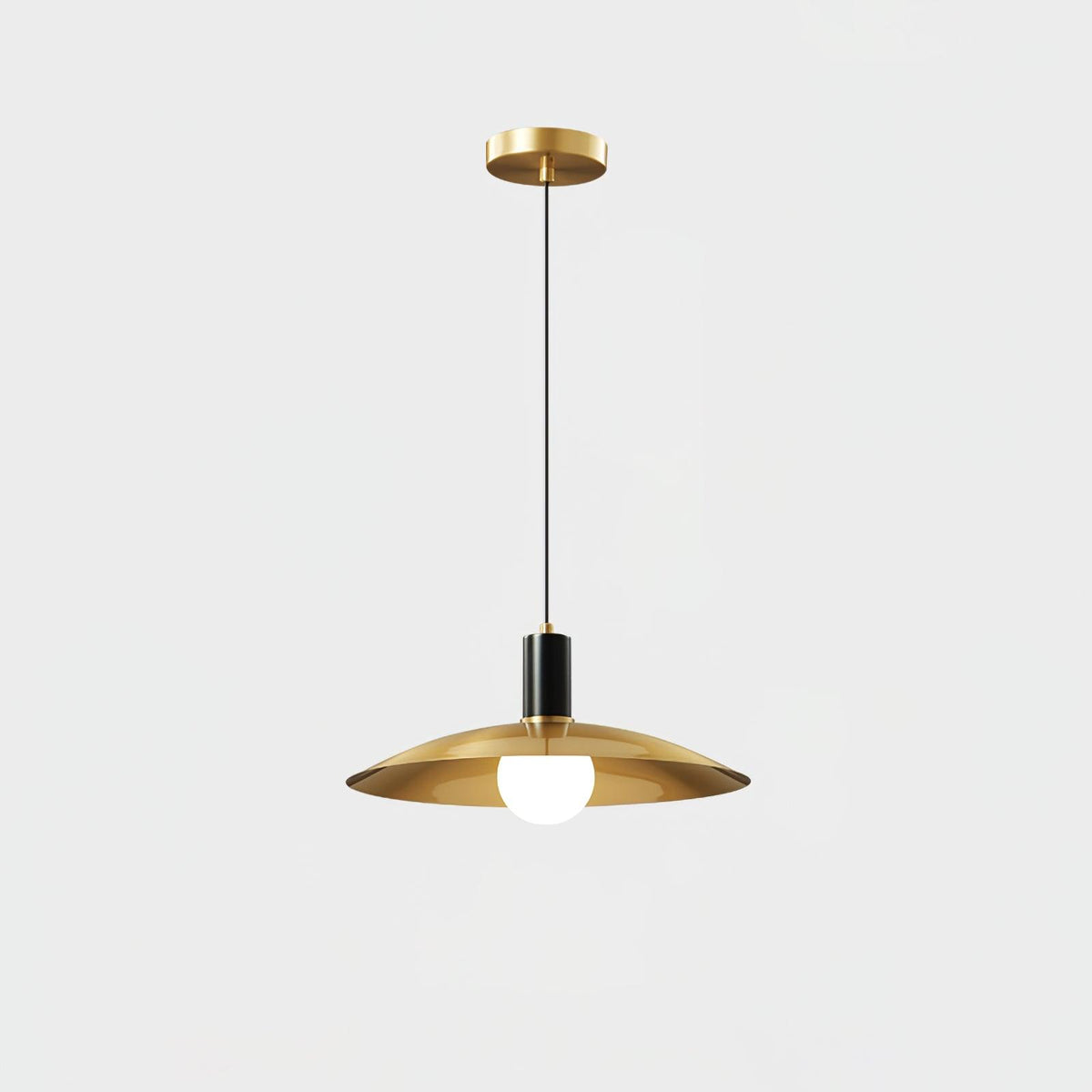 Brass Flared Pendant Lamp - view 19