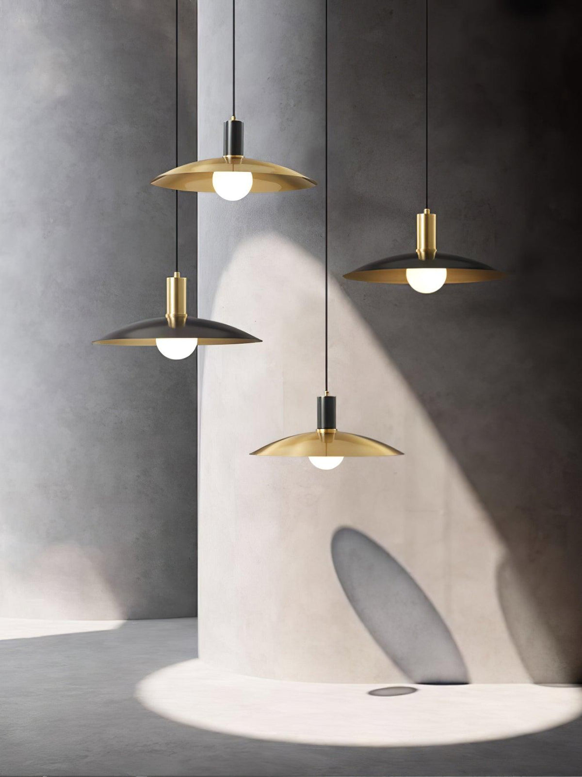Brass Flared Pendant Lamp - view 9