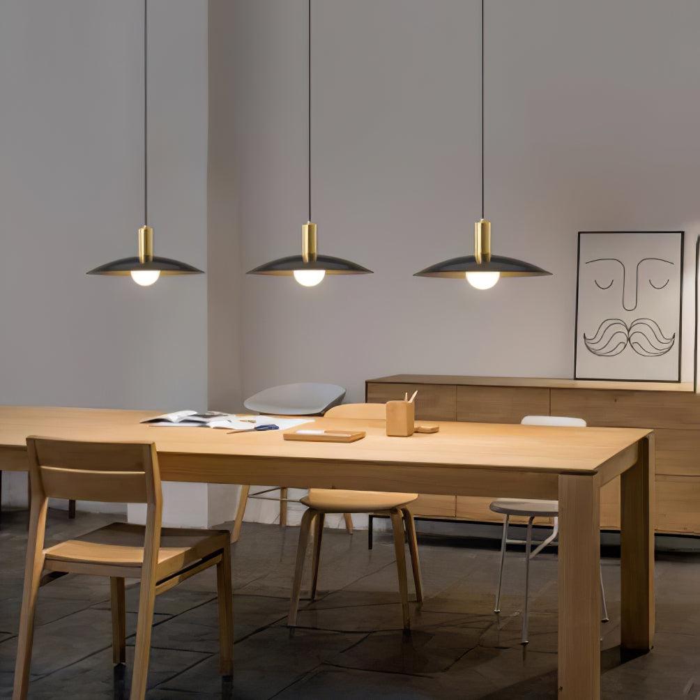 Brass Flared Pendant Lamp - view 4