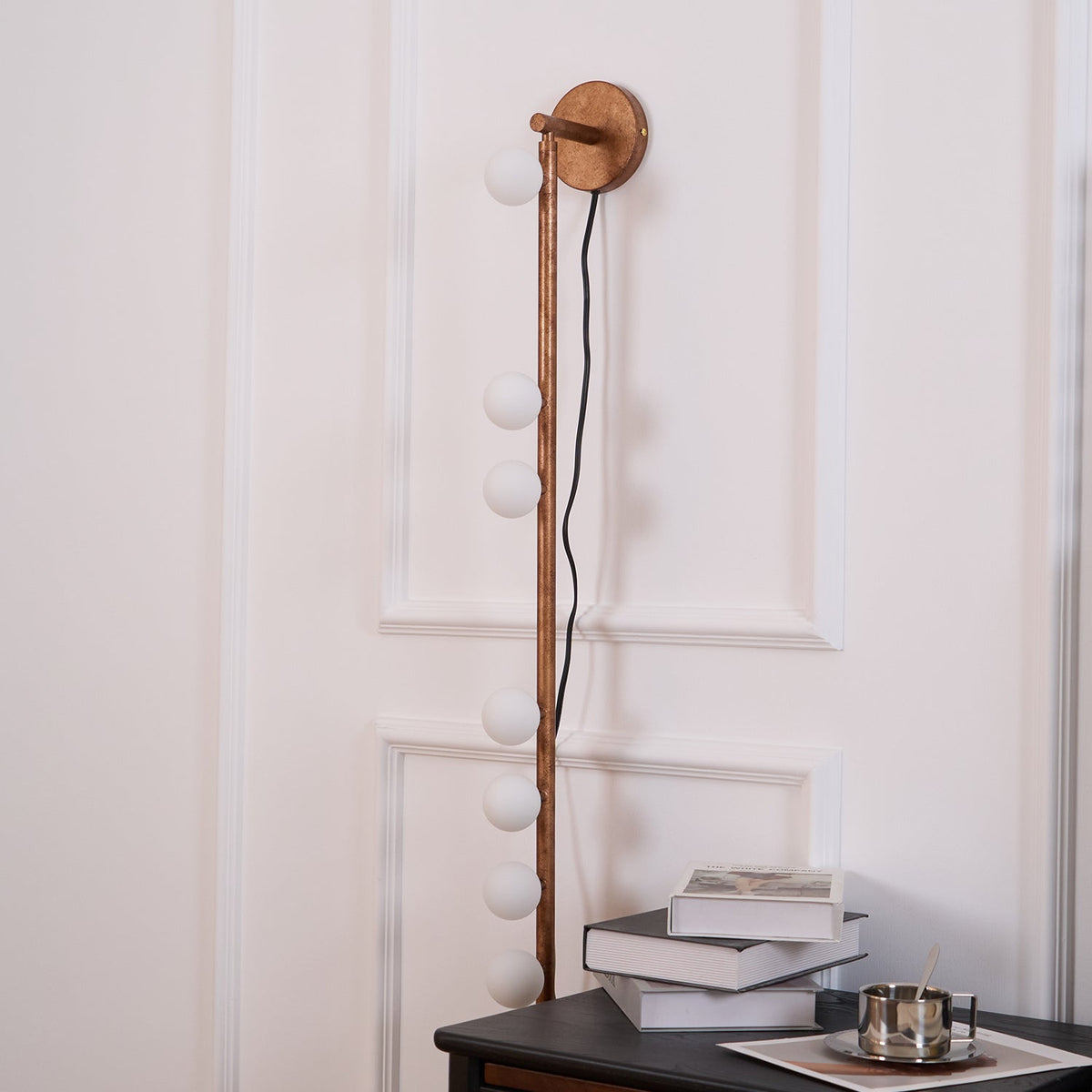 Brass Glass Tube Plug-in Wall Lamp - view 106