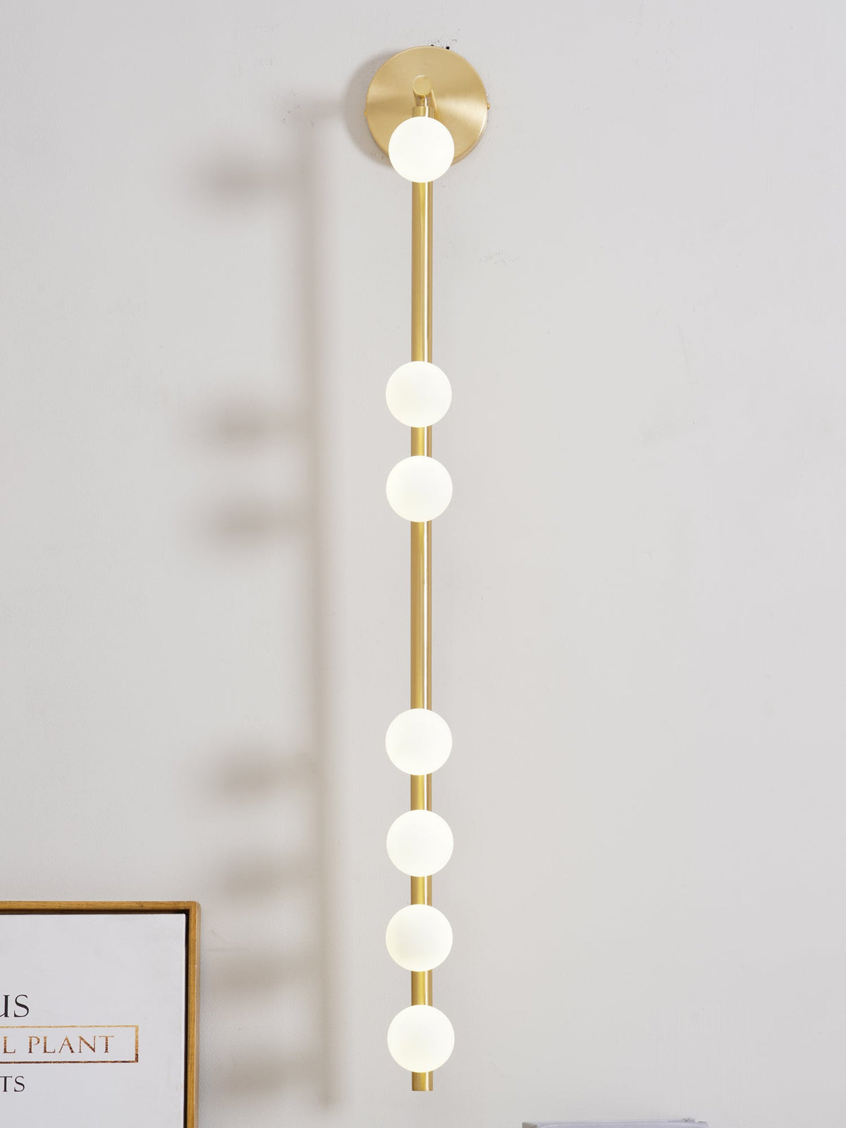 Brass Glass Tube Plug-in Wall Lamp - view 58