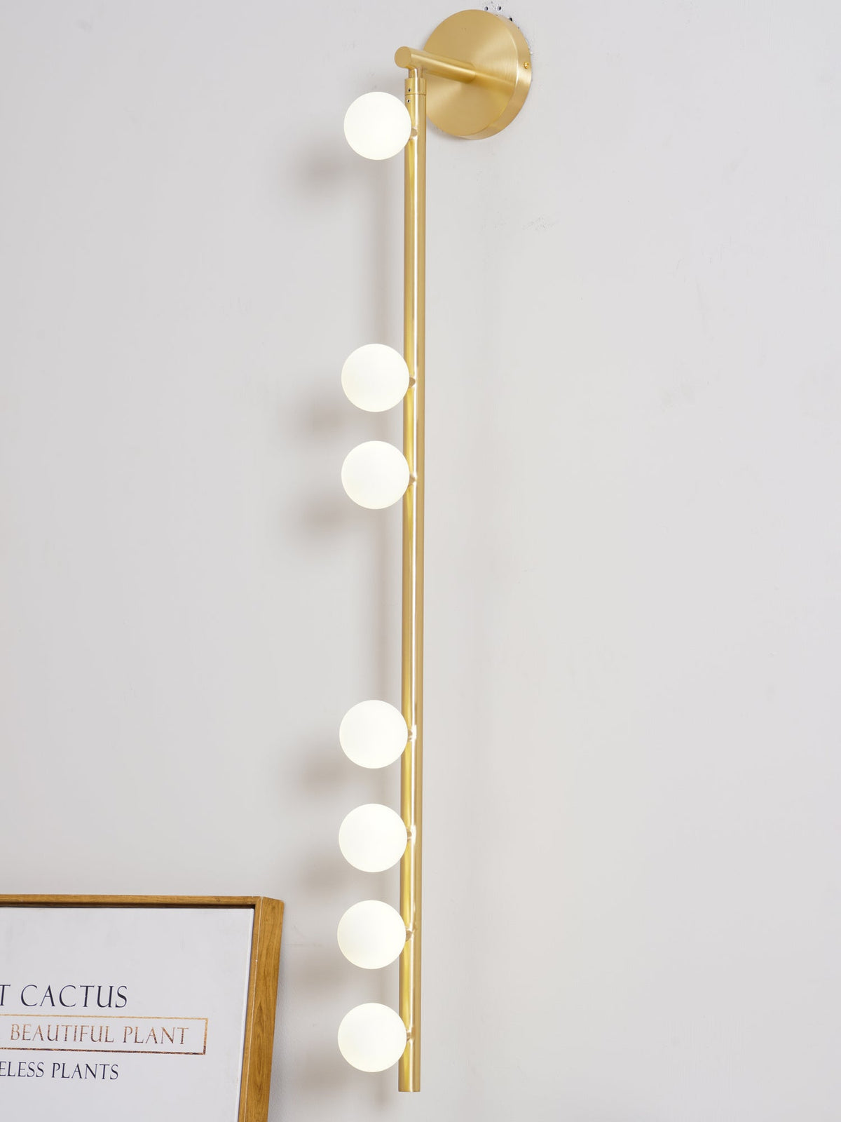Brass Glass Tube Plug-in Wall Lamp - view 60