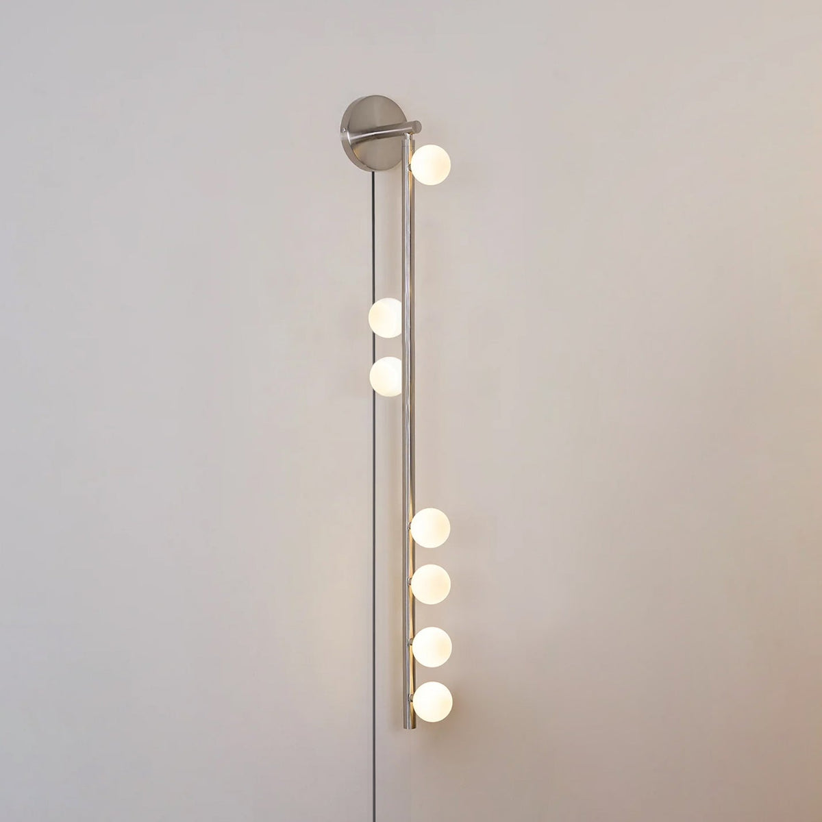 Brass Glass Tube Plug-in Wall Lamp - view 10