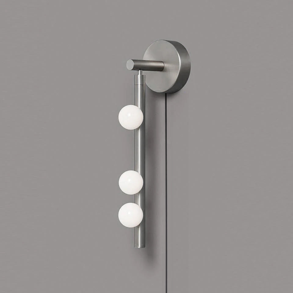 Brass Glass Tube Plug-in Wall Lamp - view 16