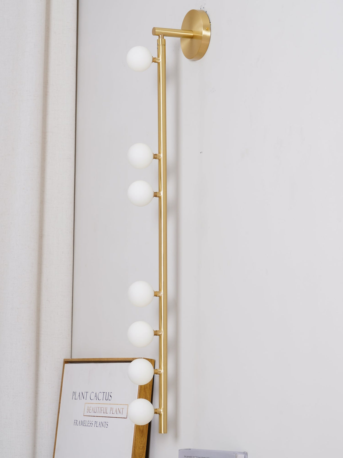 Brass Glass Tube Plug-in Wall Lamp - view 62