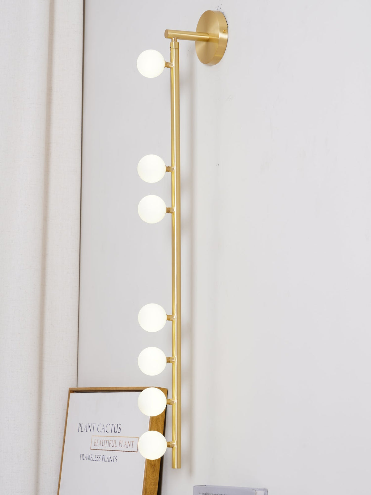 Brass Glass Tube Plug-in Wall Lamp - view 63