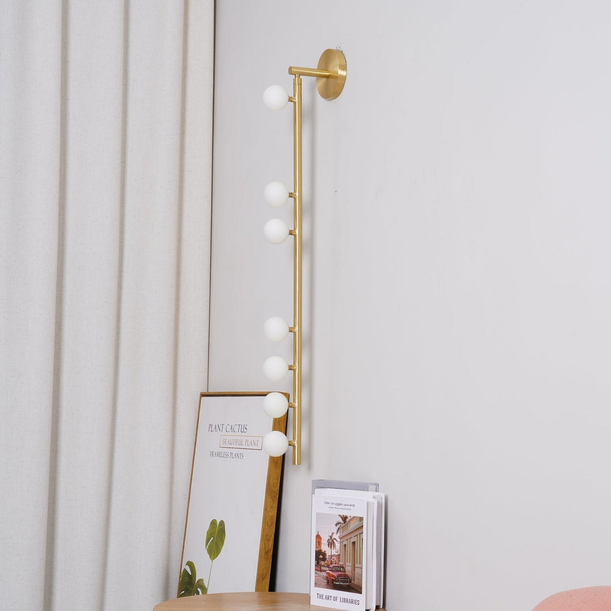 Brass Glass Tube Plug-in Wall Lamp - view 25