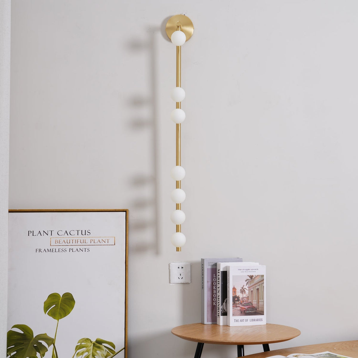 Brass Glass Tube Plug-in Wall Lamp - view 26