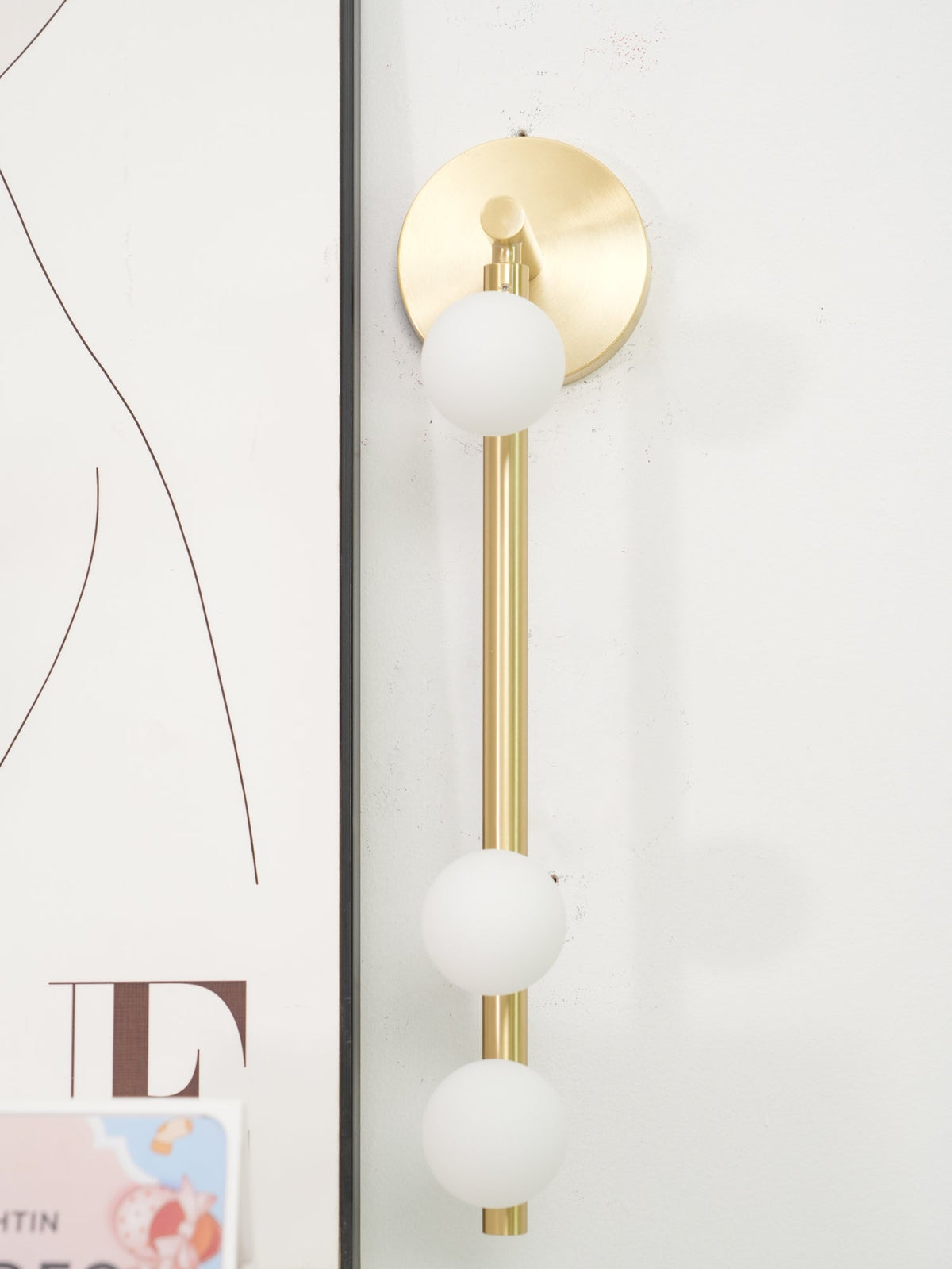 Brass Glass Tube Plug-in Wall Lamp - view 51