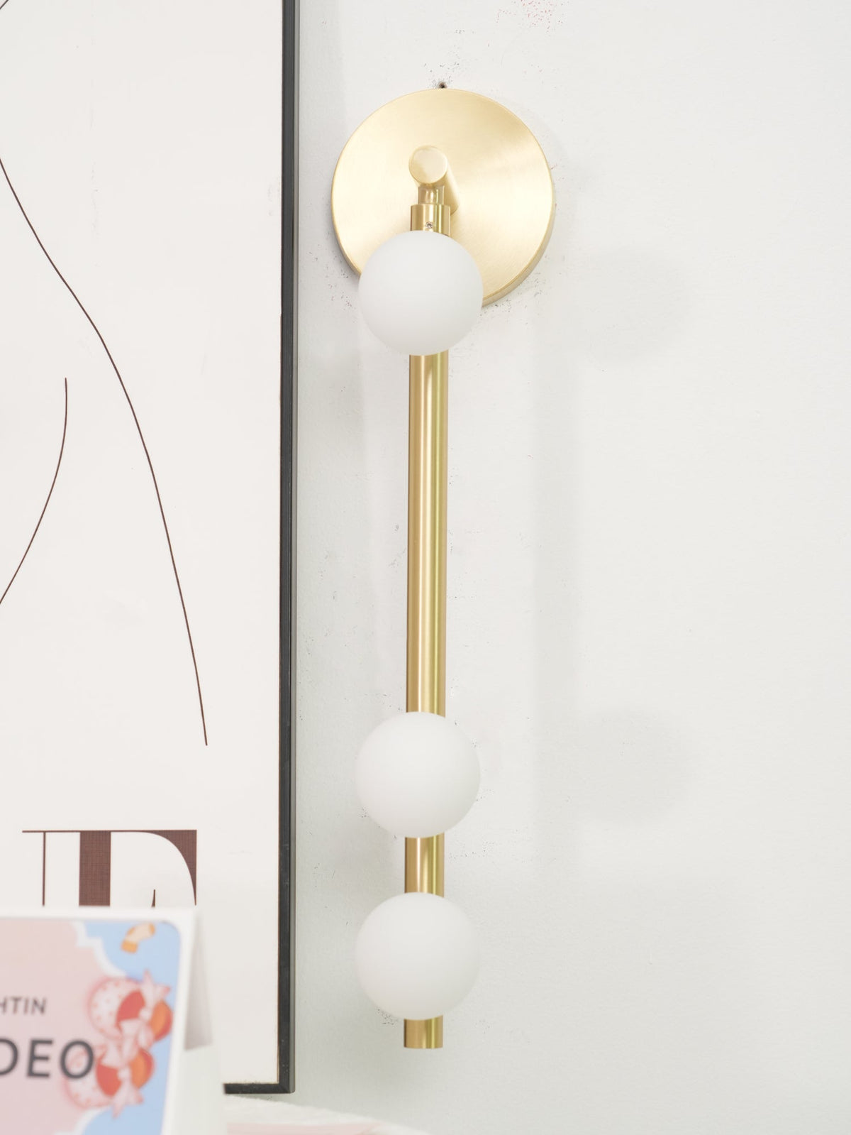 Brass Glass Tube Plug-in Wall Lamp - view 53