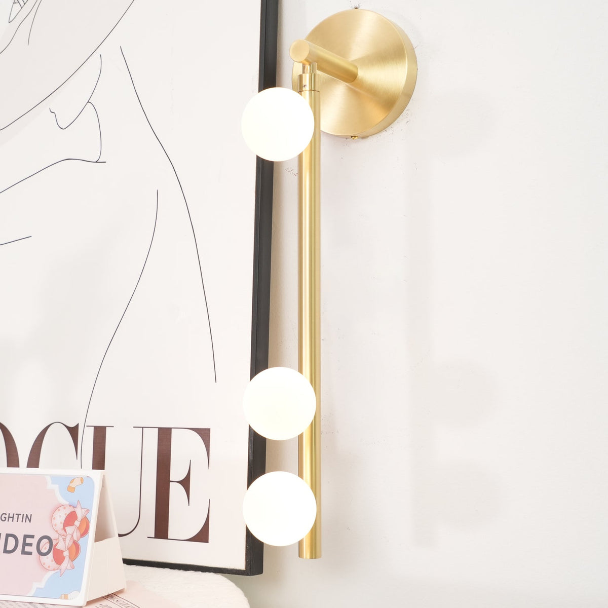 Brass Glass Tube Plug-in Wall Lamp - view 55