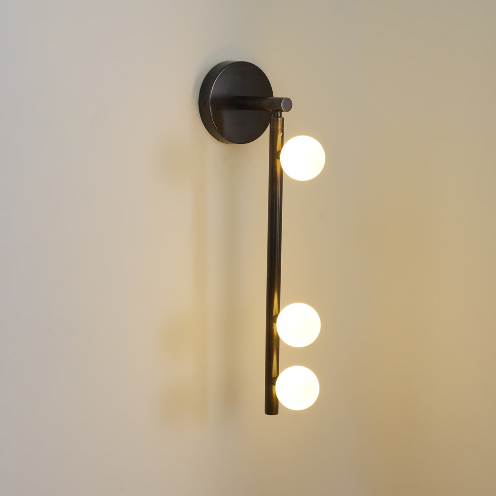 Brass Glass Tube Plug-in Wall Lamp - view 75