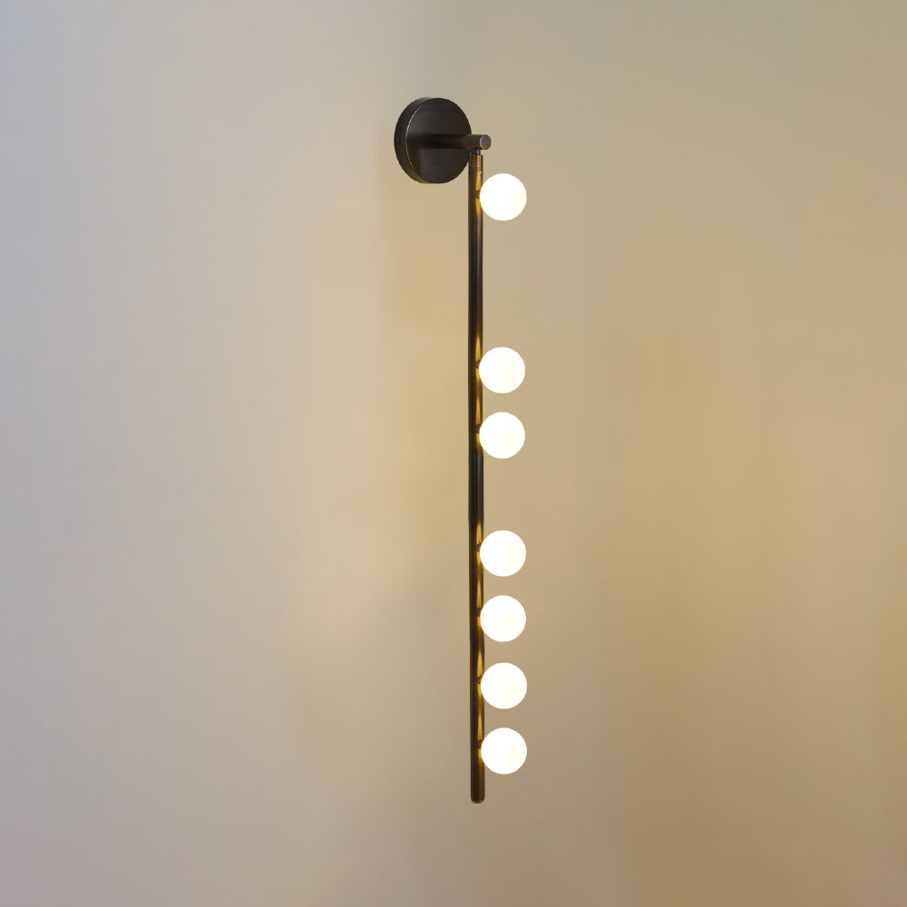 Brass Glass Tube Plug-in Wall Lamp - view 76