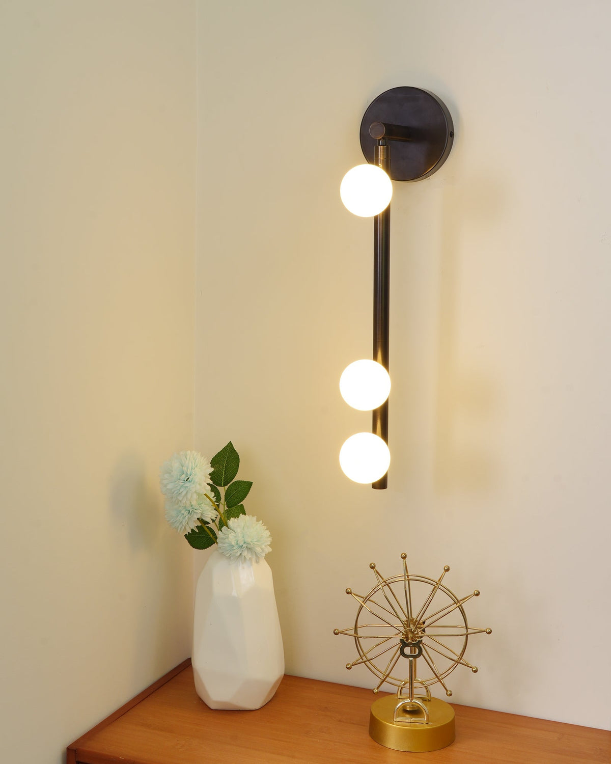Brass Glass Tube Plug-in Wall Lamp - view 71