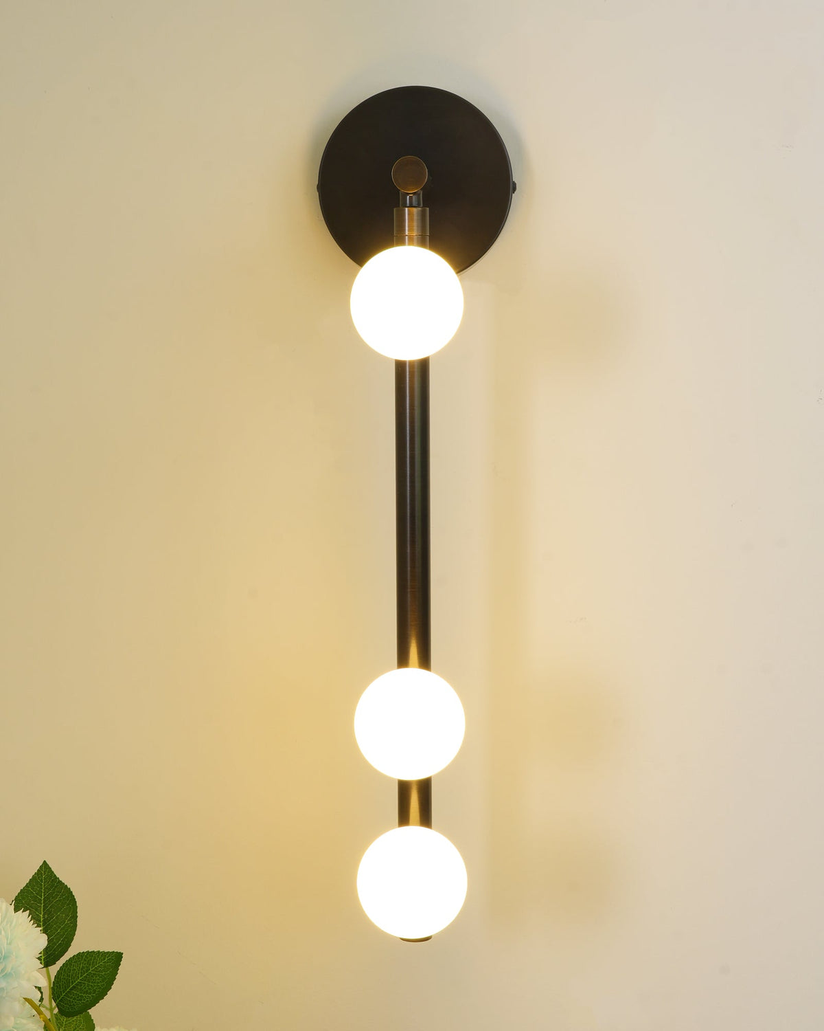 Brass Glass Tube Plug-in Wall Lamp - view 72